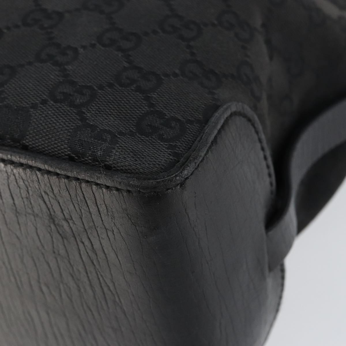 GUCCI GG Canvas Tote Bag Black Auth ki6111
