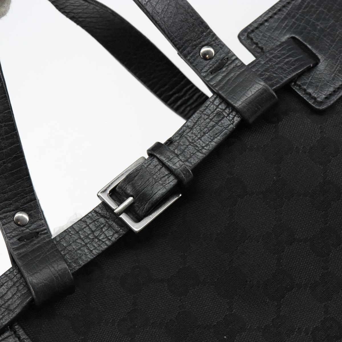 GUCCI GG Canvas Tote Bag Black Auth ki6111