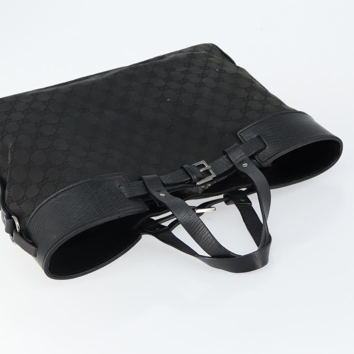GUCCI GG Canvas Tote Bag Black Auth ki6111