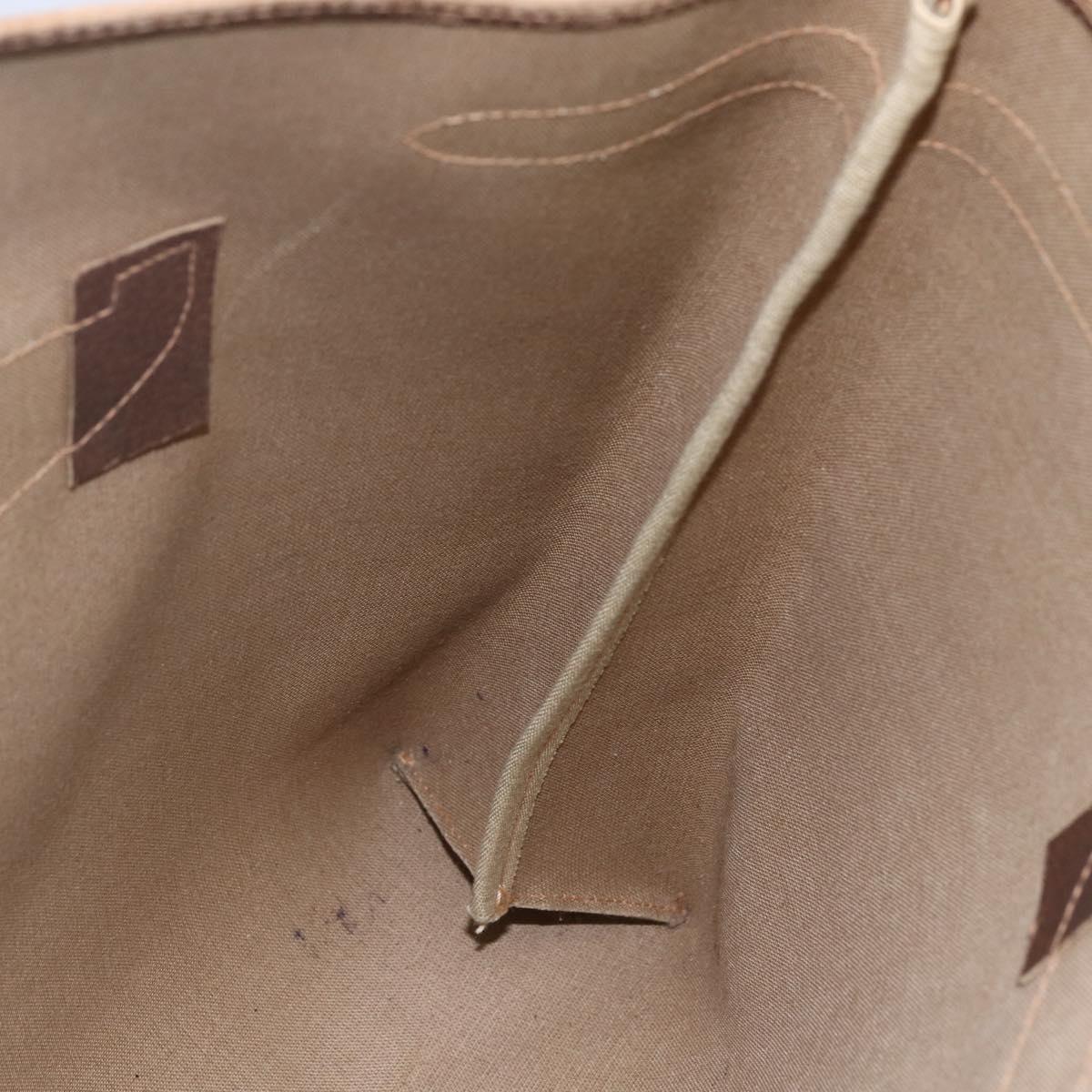 GUCCI GG Supreme Tote Bag PVC Beige Gold 39 02 061 Auth ki6118