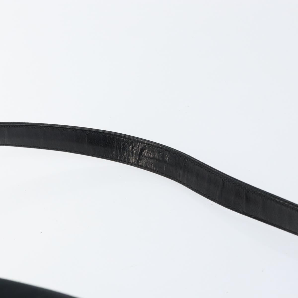 FENDI Mamma Baguette Shoulder Bag Nylon Black Silver Auth ki6120