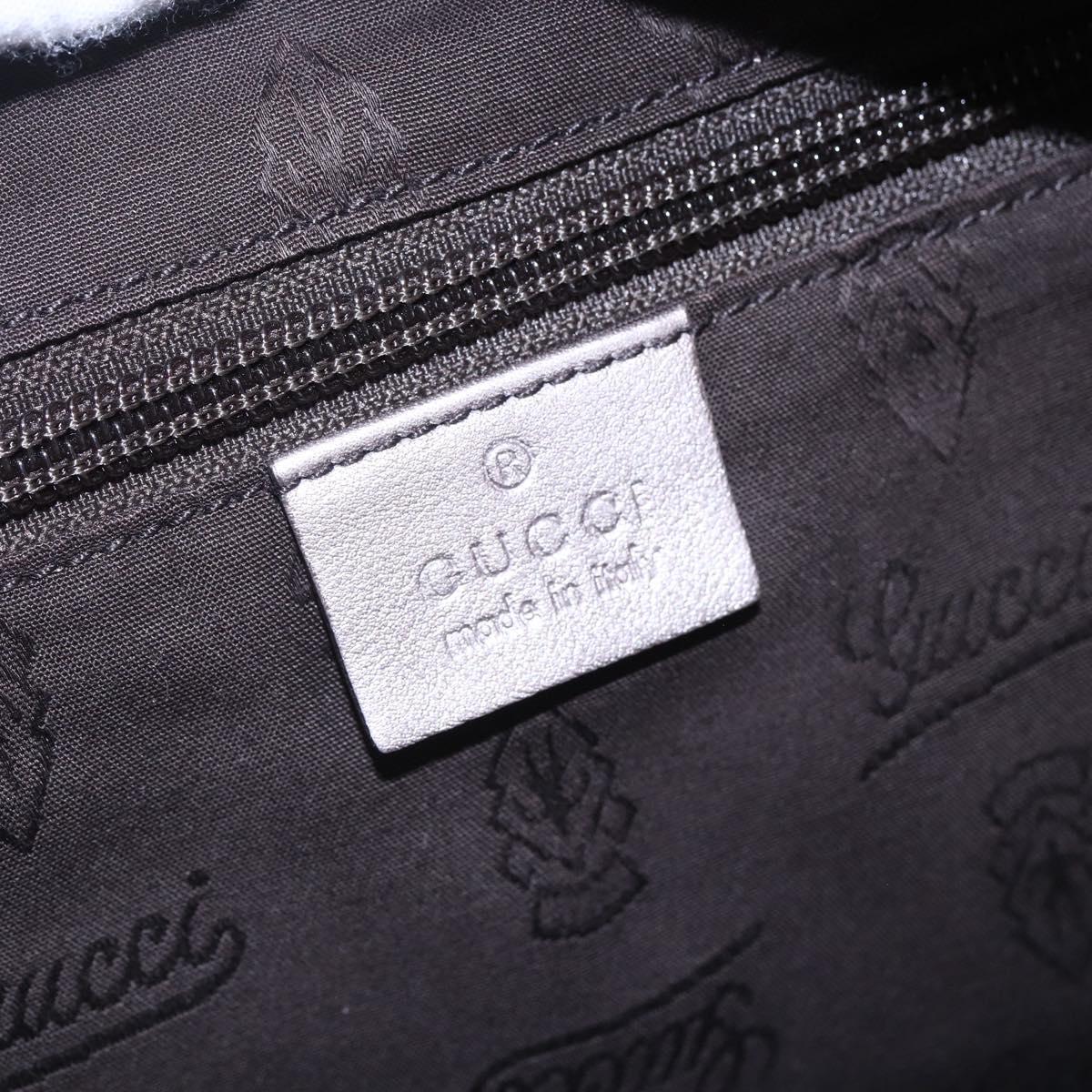 GUCCI GG Implementation Tote Bag PVC Silver Pink gray 211138 Auth ki6125