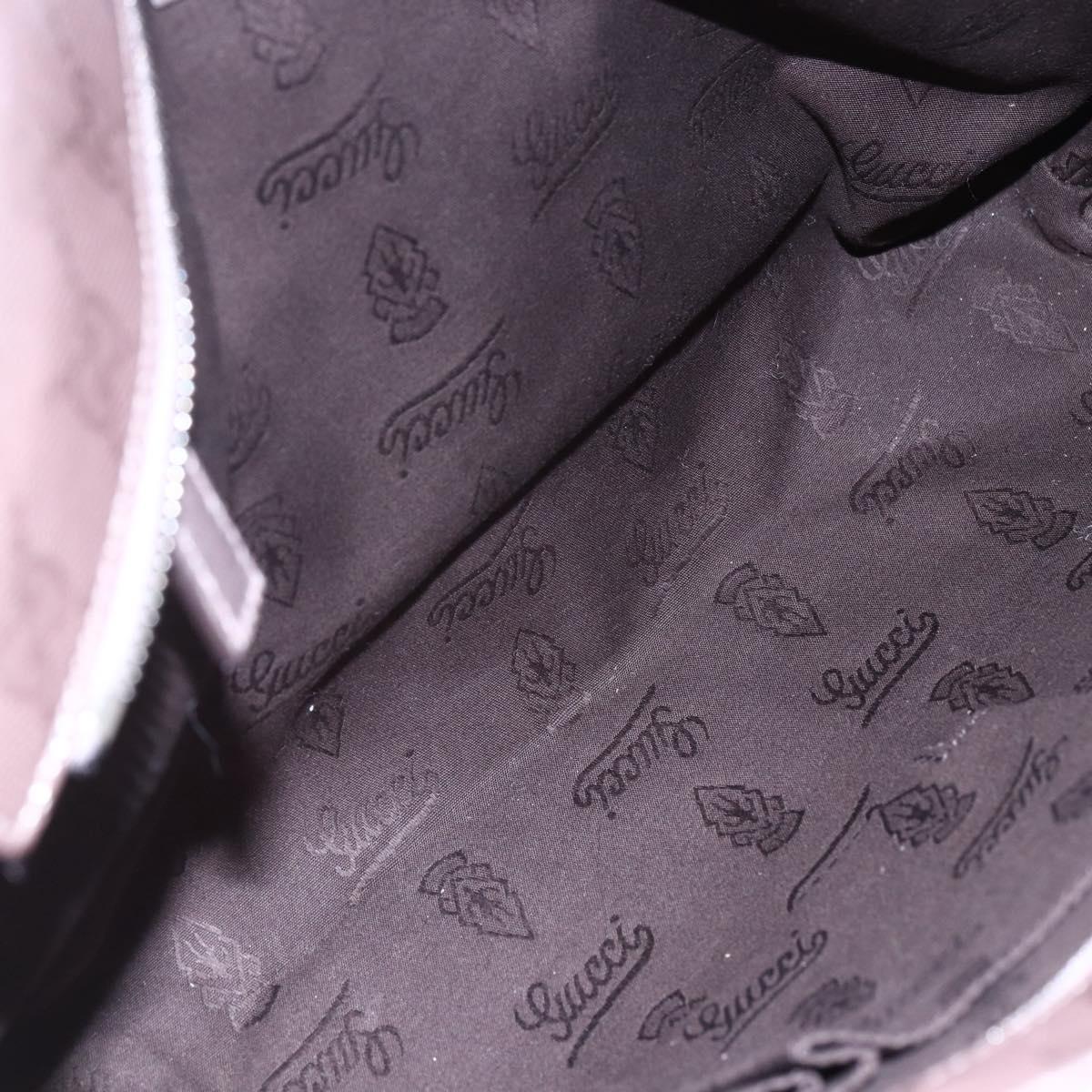 GUCCI GG Implementation Tote Bag PVC Silver Pink gray 211138 Auth ki6125
