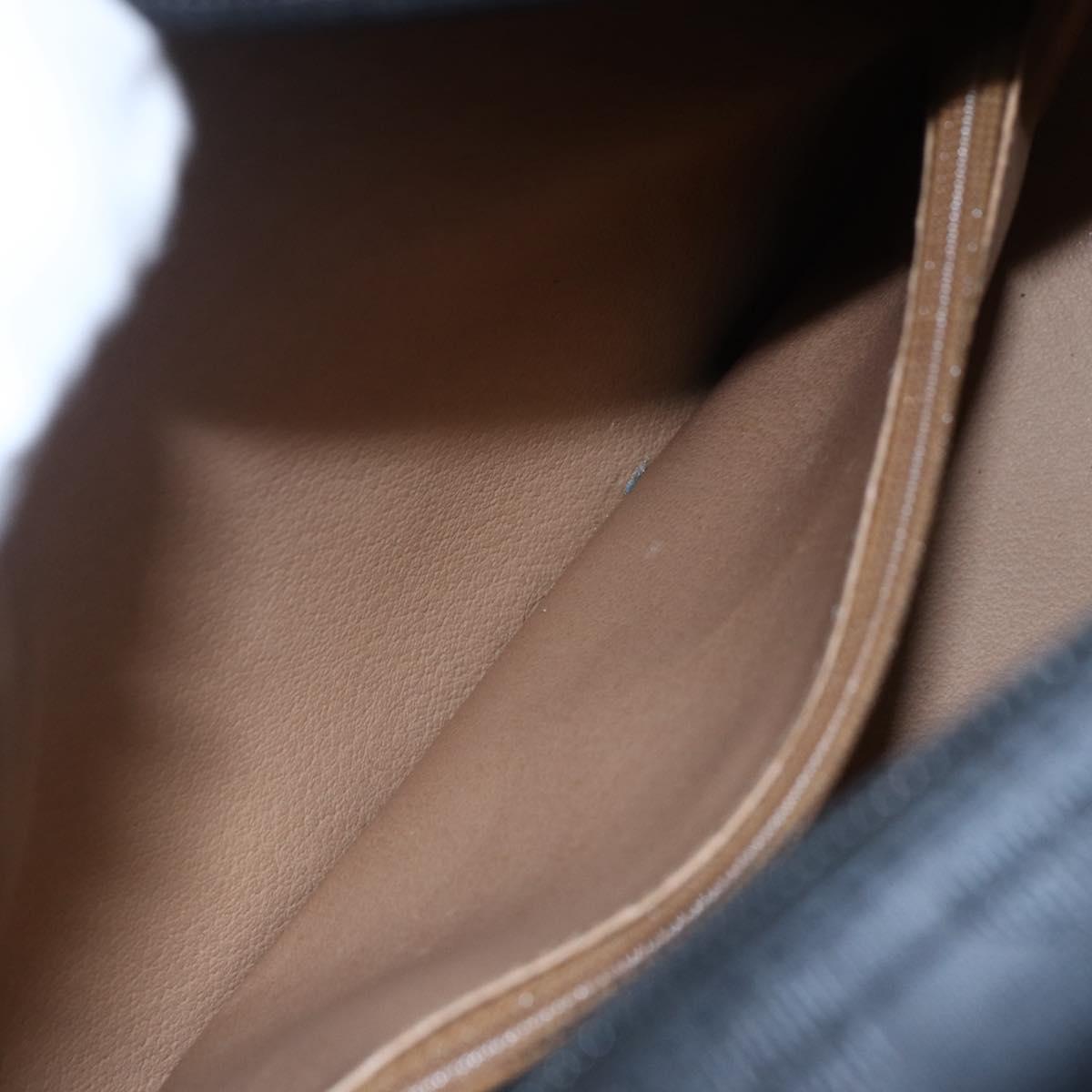 Christian Dior Trotter Canvas Shoulder Bag Black Auth ki6126