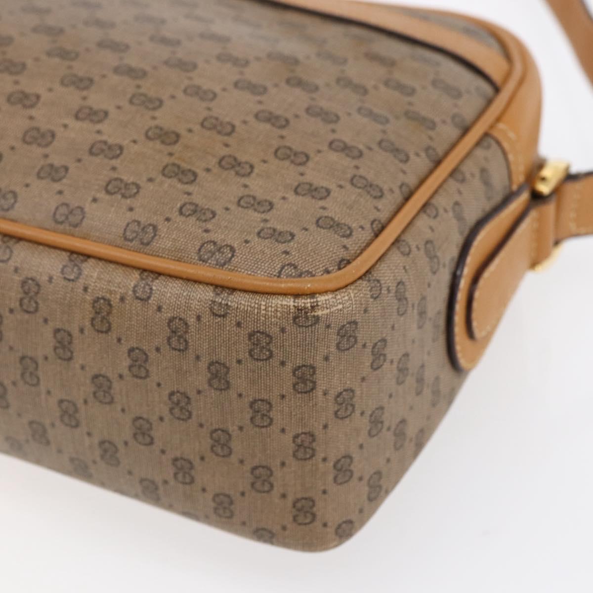 GUCCI Micro GG Supreme Web Sherry Line Bag PVC Beige 001 23 0942 Auth ki6128