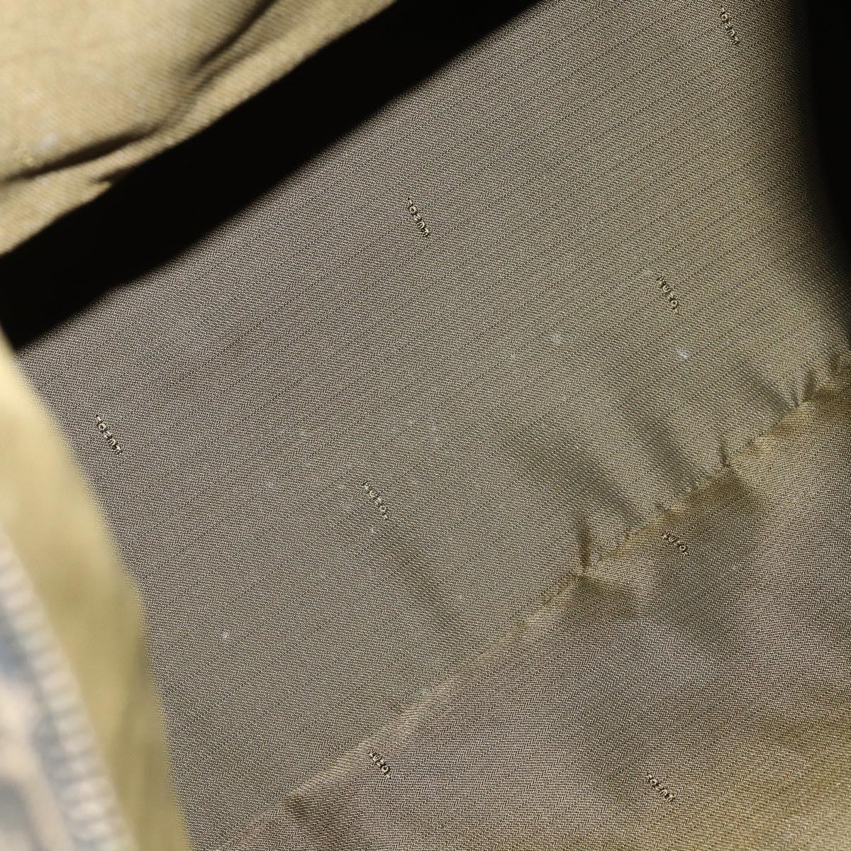 FENDI Zucca Canvas Boston Bag Black Brown gold Auth ki6142