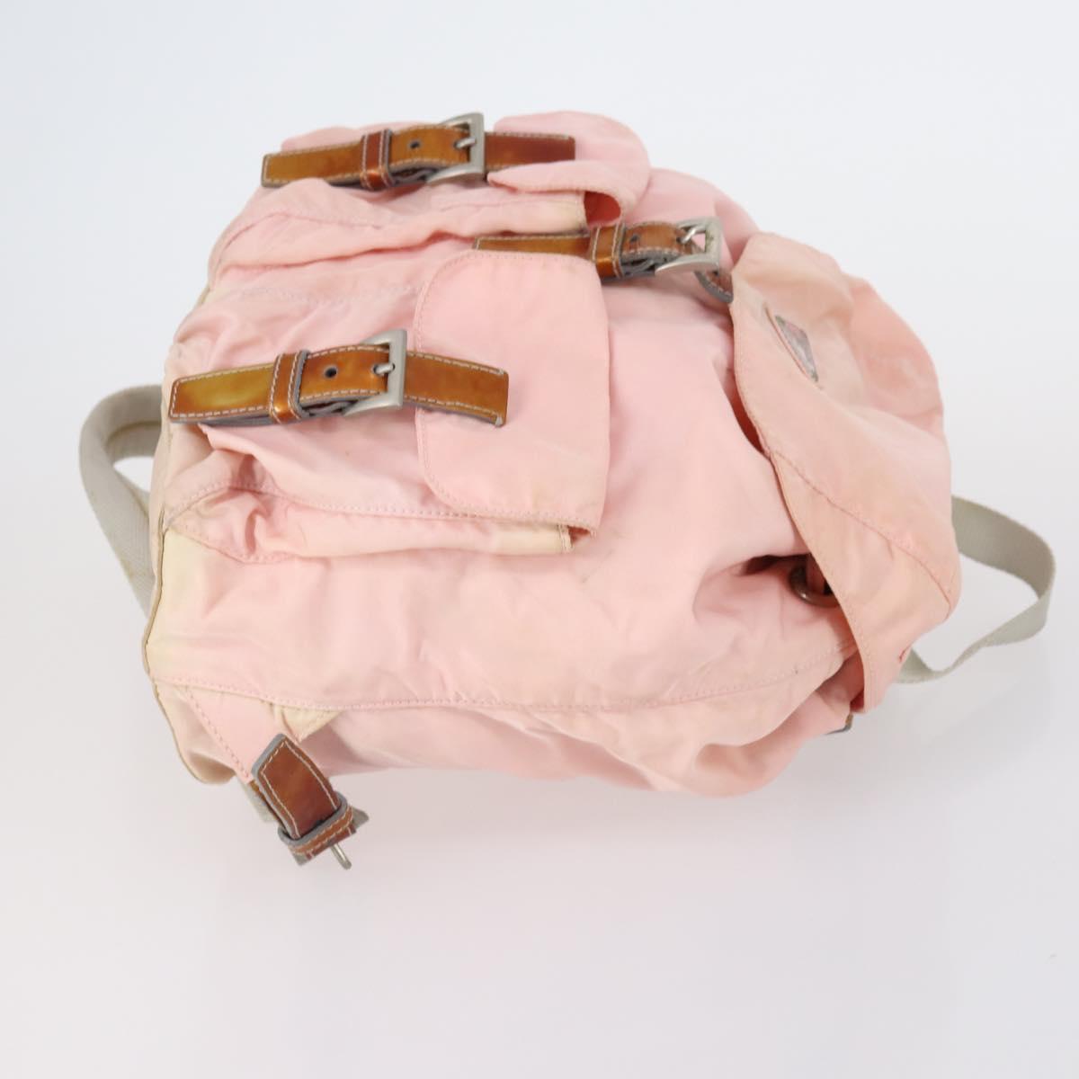 PRADA Shoulder Bag Nylon 3 Set Navy Pink gray Auth ki6143