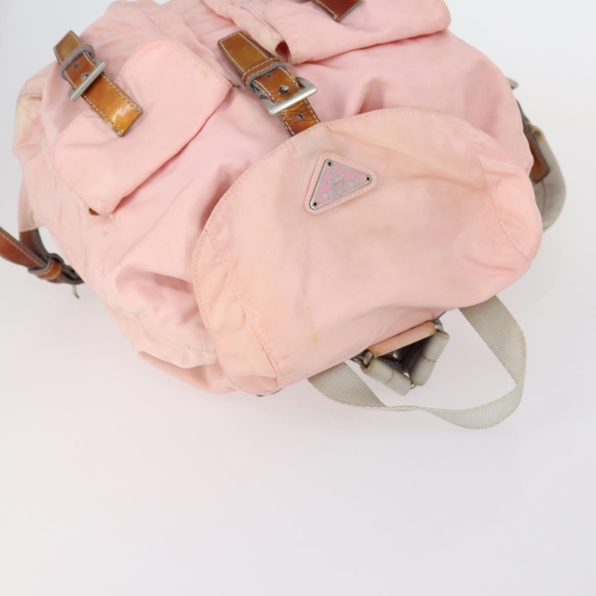 PRADA Shoulder Bag Nylon 3 Set Navy Pink gray Auth ki6143