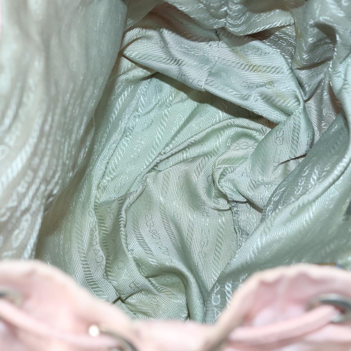 PRADA Shoulder Bag Nylon 3 Set Navy Pink gray Auth ki6143