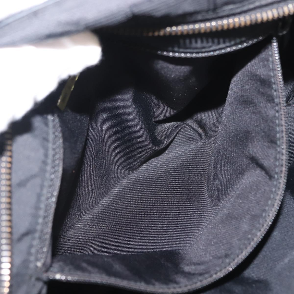 CHANEL New Travel Line Hand Bag Nylon Black CC Auth ki6162