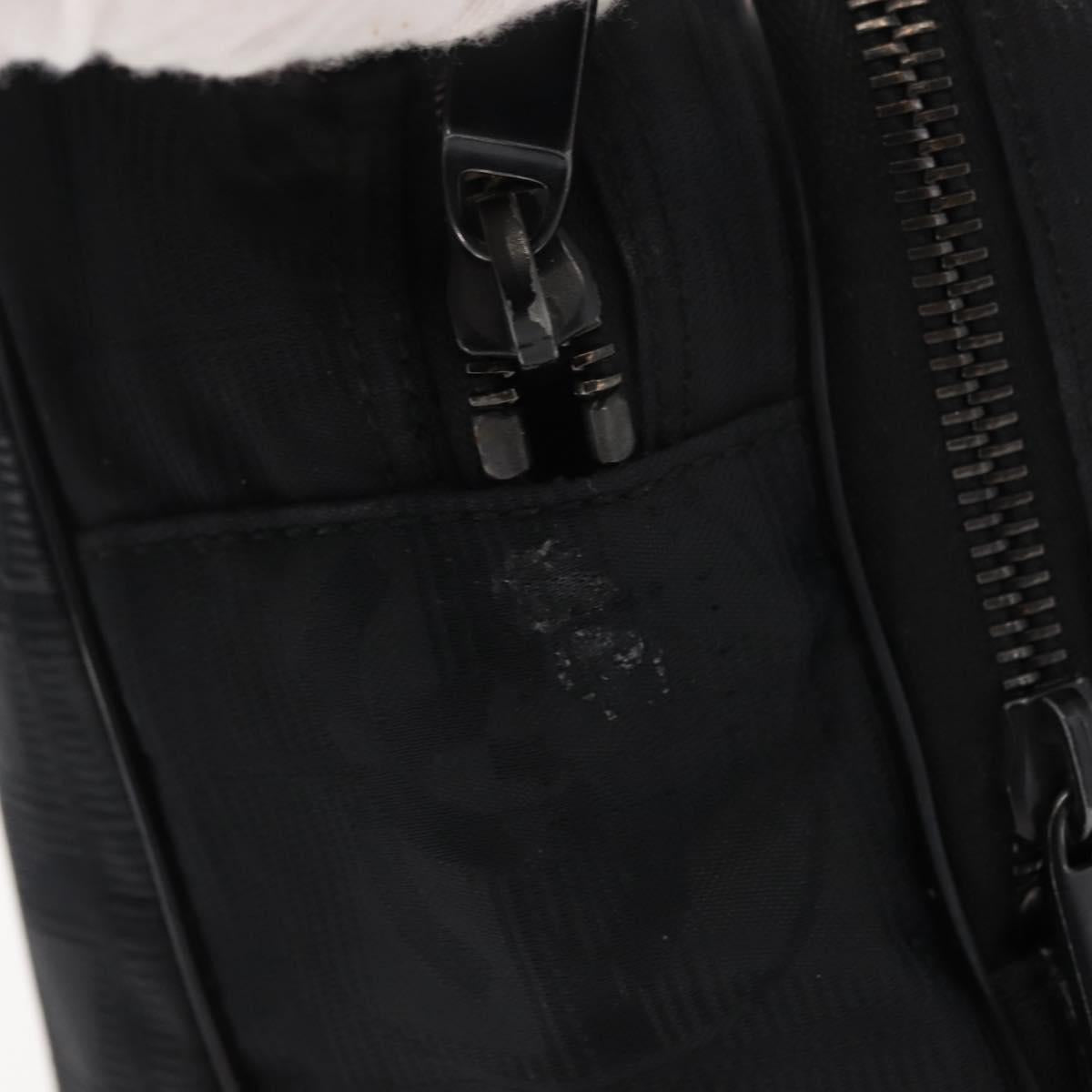 CHANEL New Travel Line Hand Bag Nylon Black CC Auth ki6162