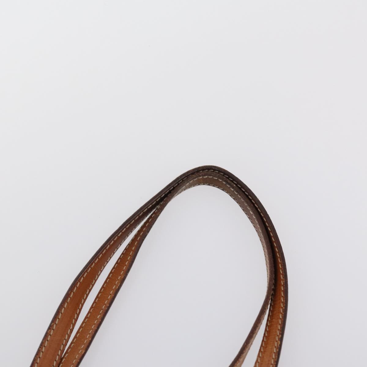 CELINE Macadam Canvas Shoulder Bag PVC 4 Set Beige Brown Auth ki6177