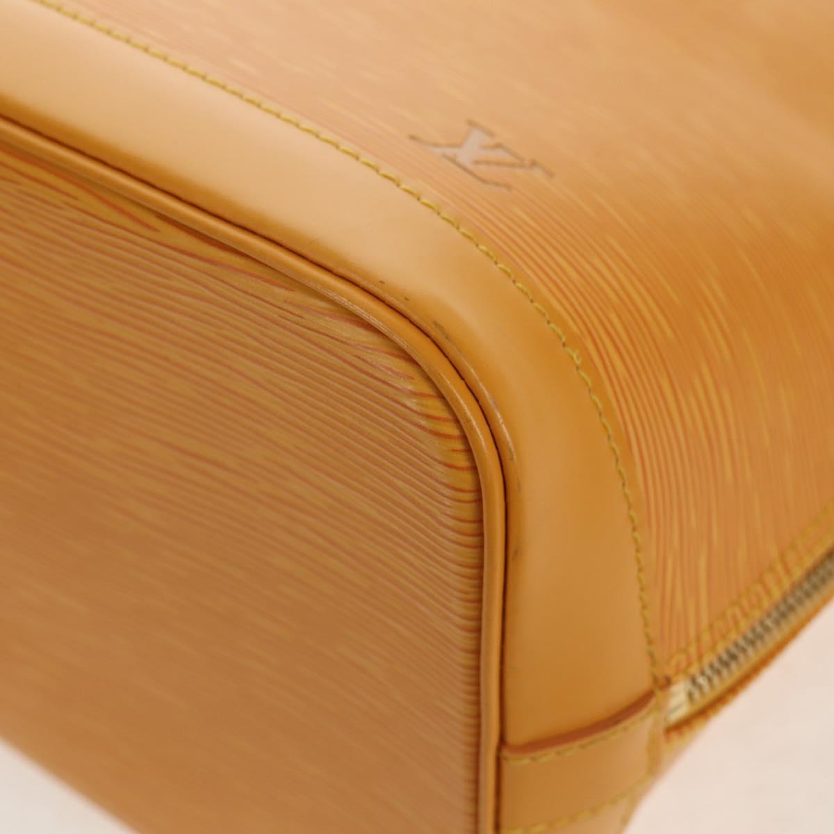 LOUIS VUITTON Epi Alma Hand Bag Yellow M52149 LV Auth ki6179V