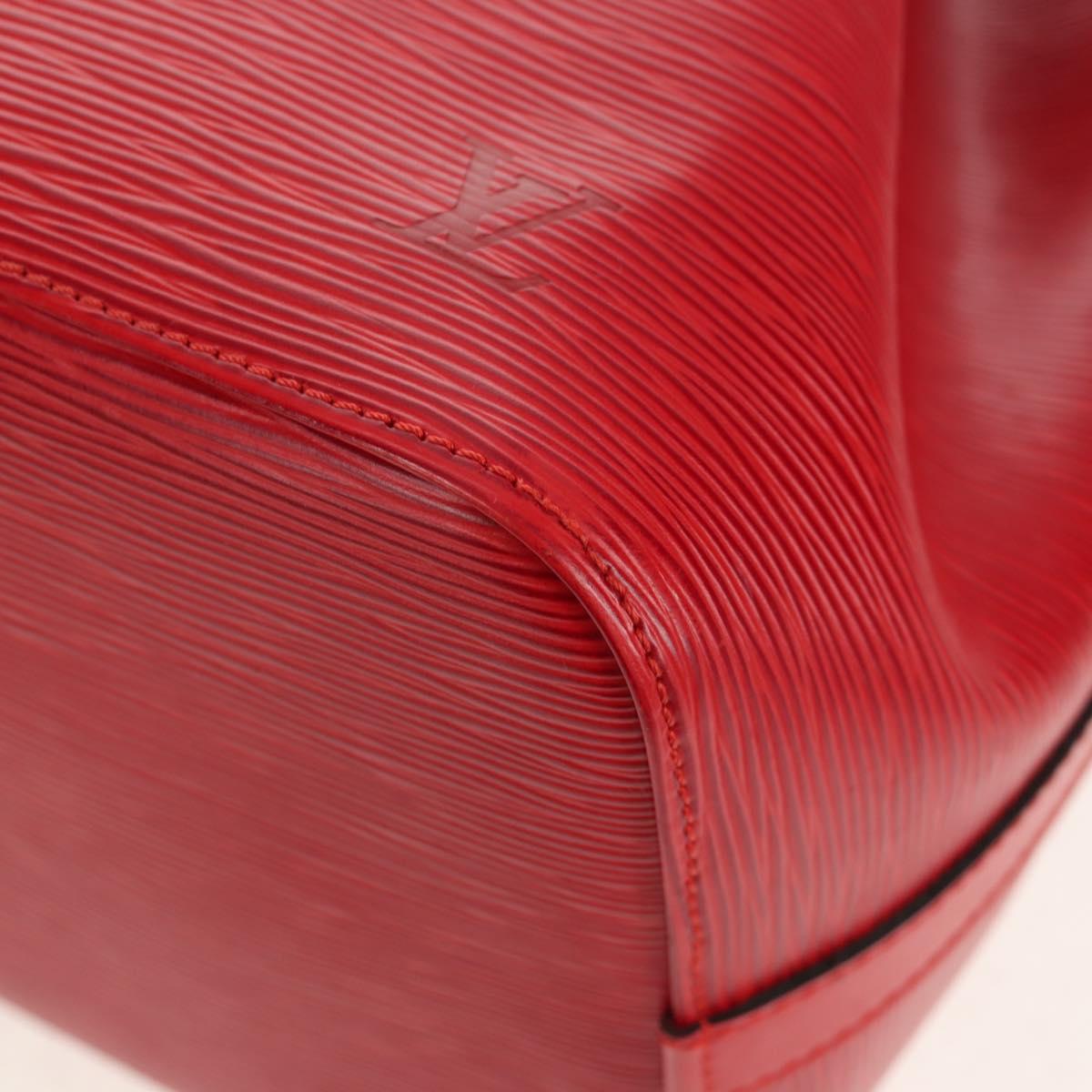 LOUIS VUITTON Epi Petit Noe Shoulder Bag Red M44107 LV Auth ki6194V