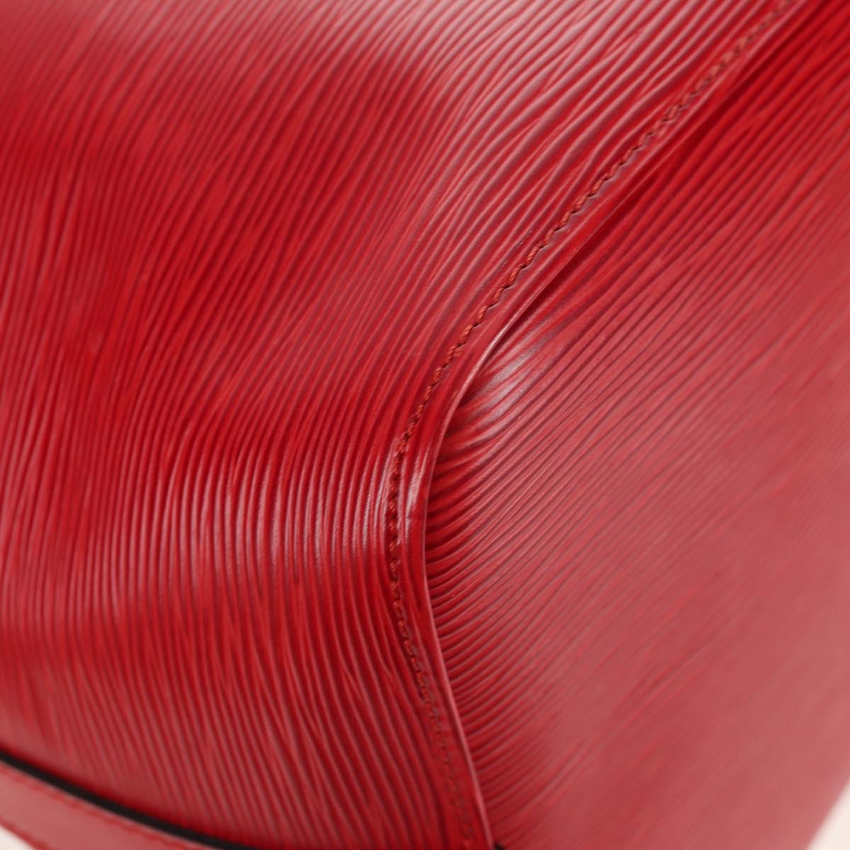 LOUIS VUITTON Epi Petit Noe Shoulder Bag Red M44107 LV Auth ki6194V