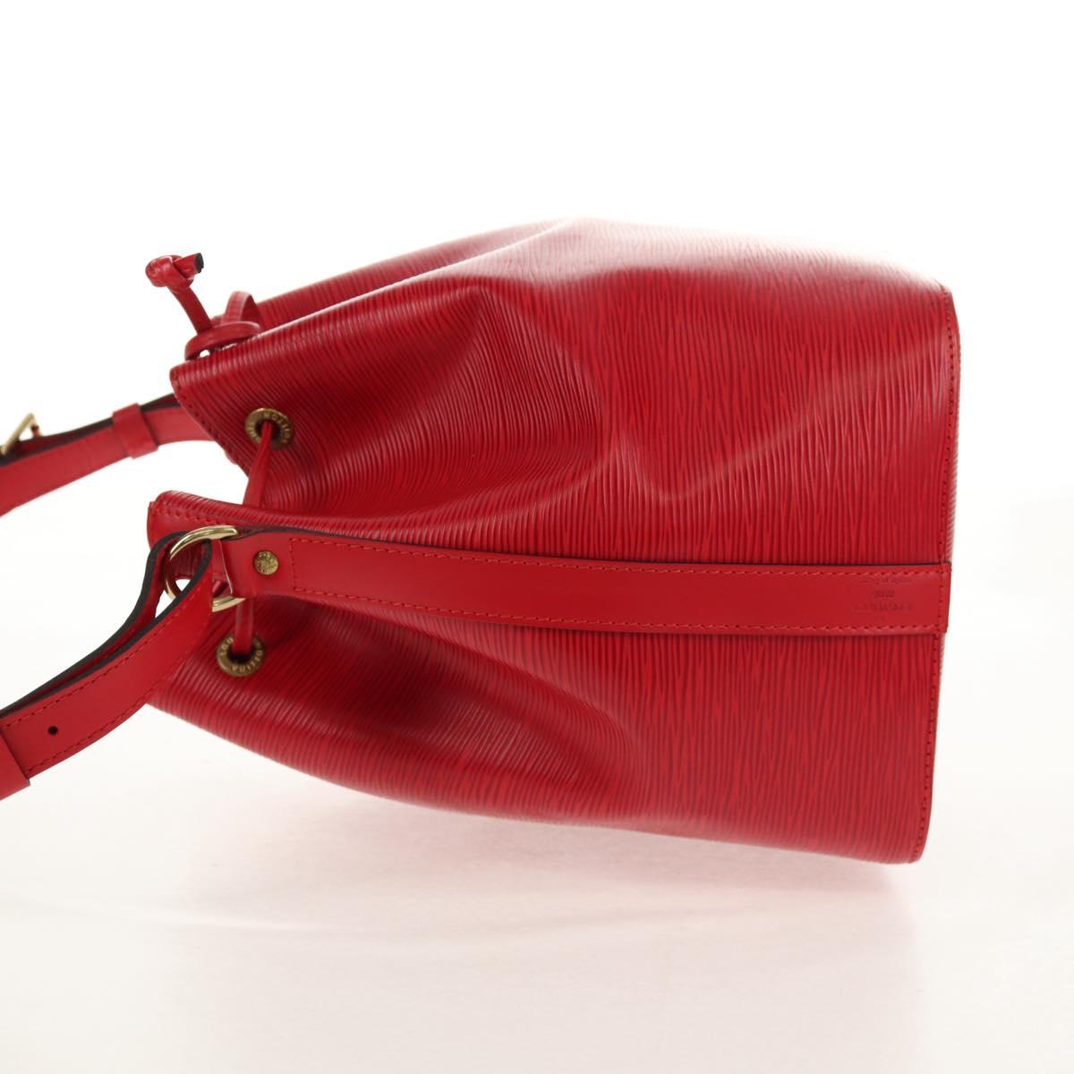 LOUIS VUITTON Epi Petit Noe Shoulder Bag Red M44107 LV Auth ki6194V