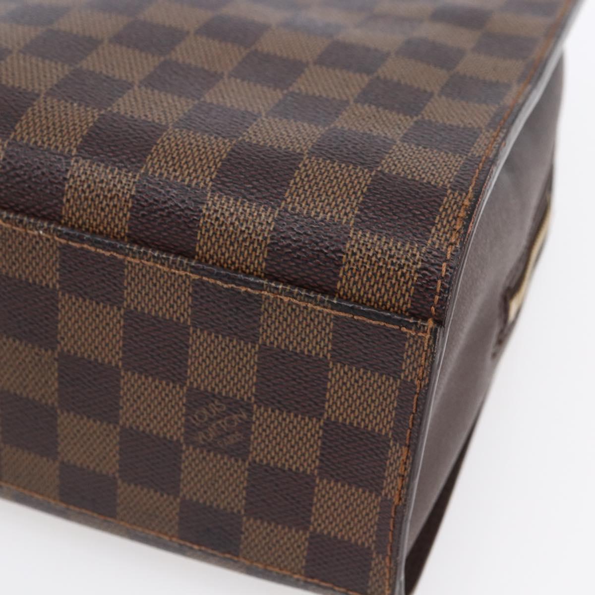 LOUIS VUITTON Damier Ebene Triana Hand Bag N51155 LV Auth ki6197