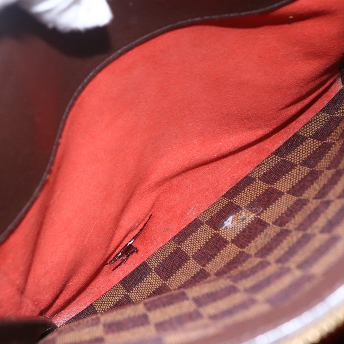 LOUIS VUITTON Damier Ebene Triana Hand Bag N51155 LV Auth ki6197