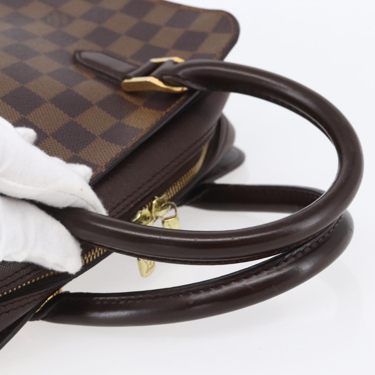 LOUIS VUITTON Damier Ebene Triana Hand Bag N51155 LV Auth ki6197