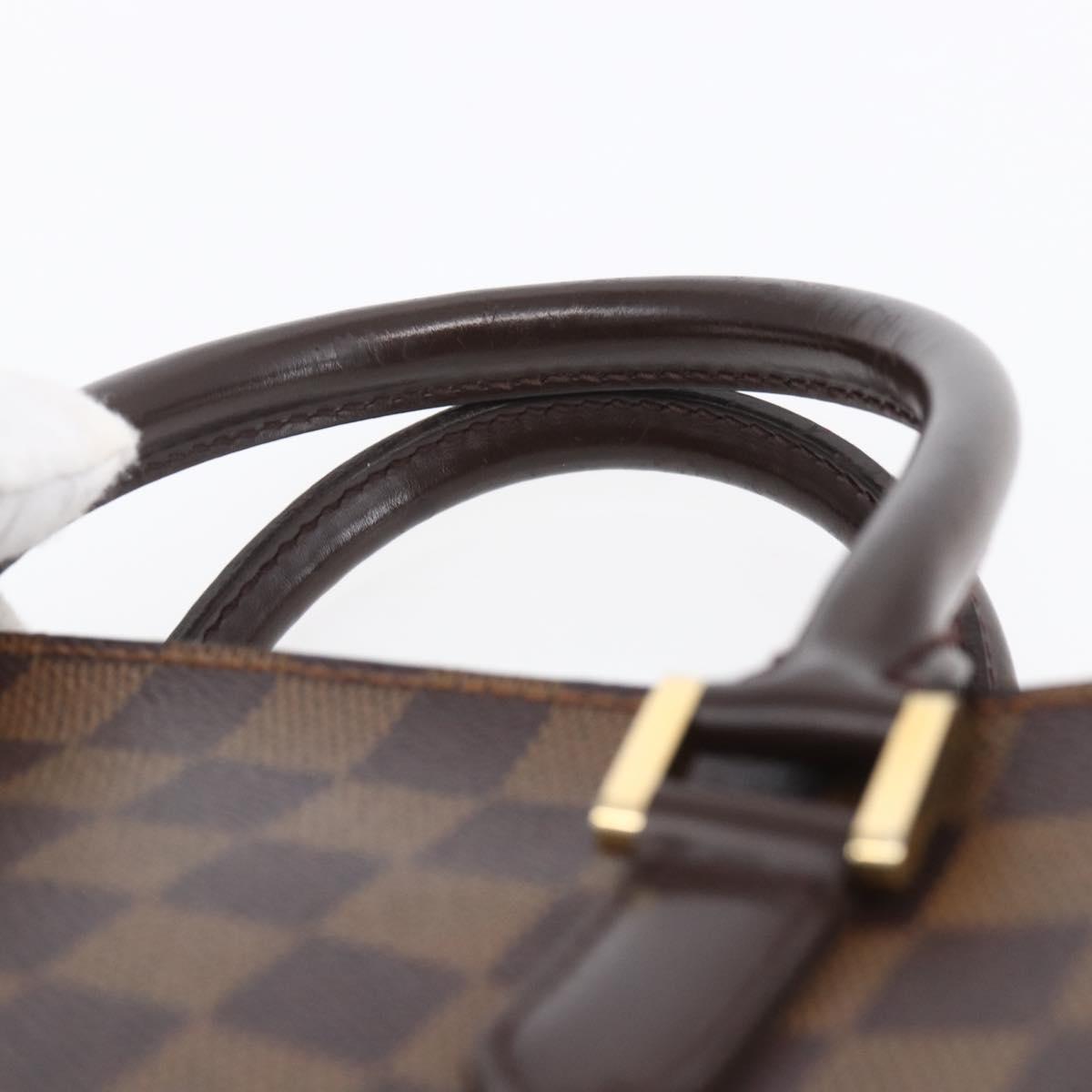 LOUIS VUITTON Damier Ebene Triana Hand Bag N51155 LV Auth ki6197