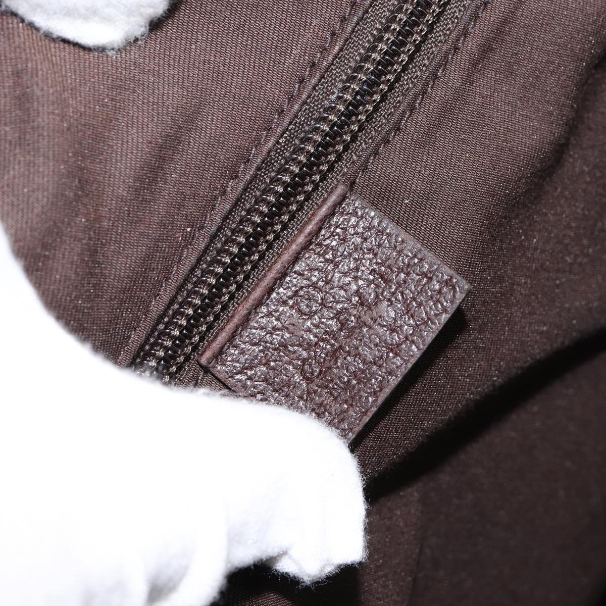 GUCCI GG Canvas Shoulder Bag Beige Silver 146236 Auth ki6202