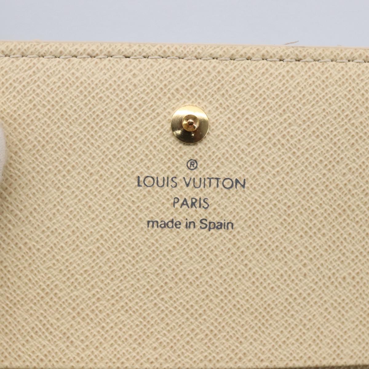 LOUIS VUITTON Damier Azur Portefeuille Tresol Wallet N61744 LV Auth ki6205