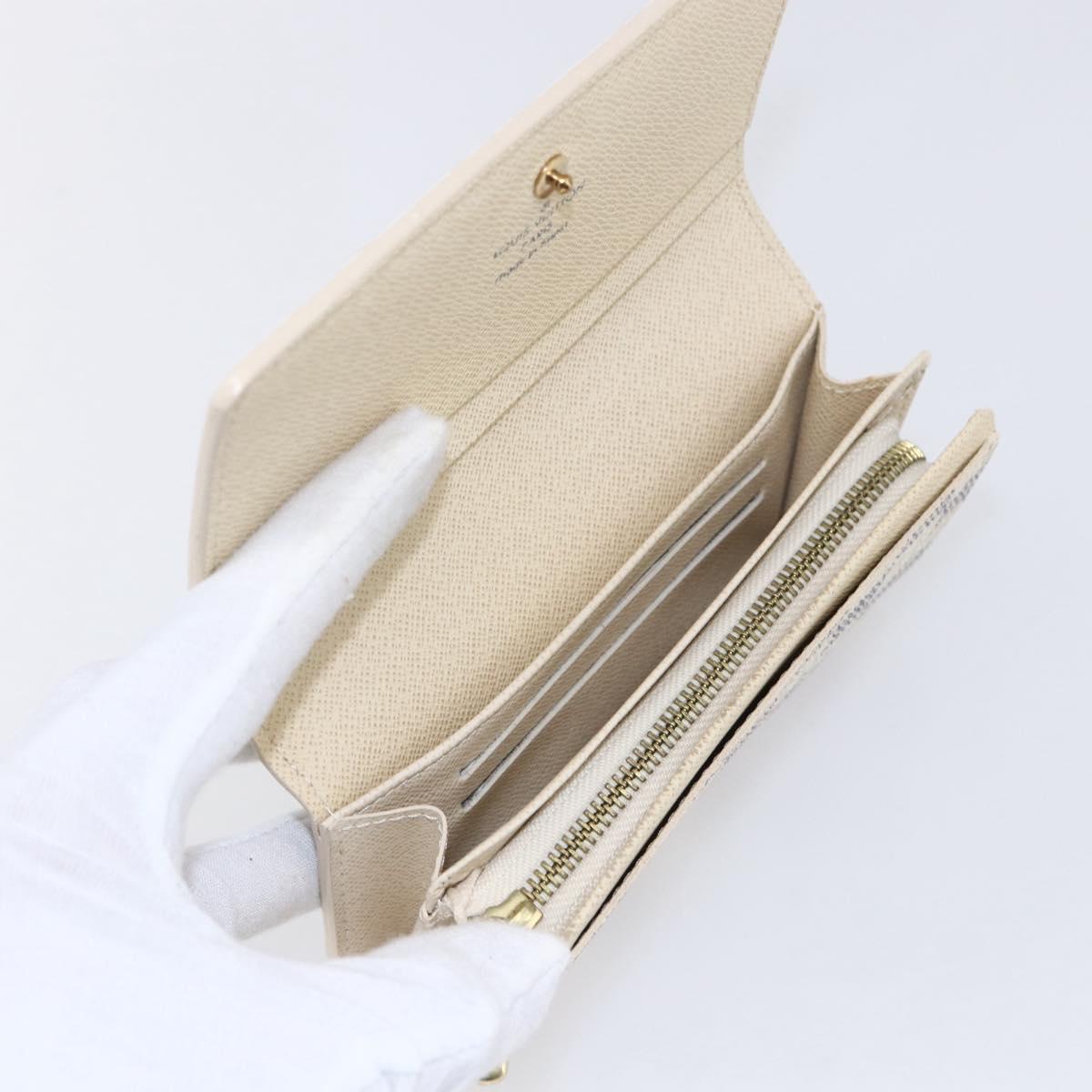 LOUIS VUITTON Damier Azur Portefeuille Tresol Wallet N61744 LV Auth ki6205