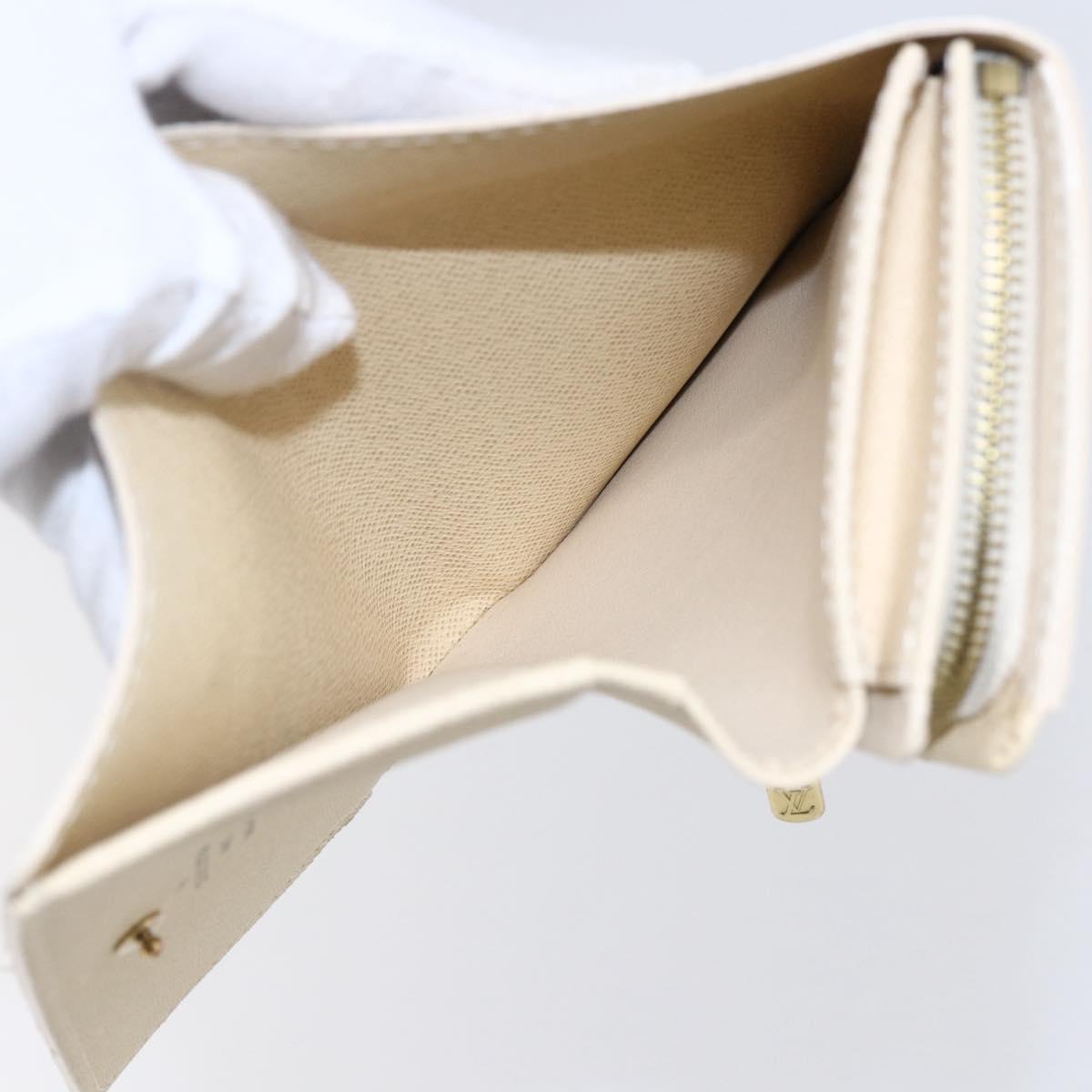 LOUIS VUITTON Damier Azur Portefeuille Tresol Wallet N61744 LV Auth ki6205