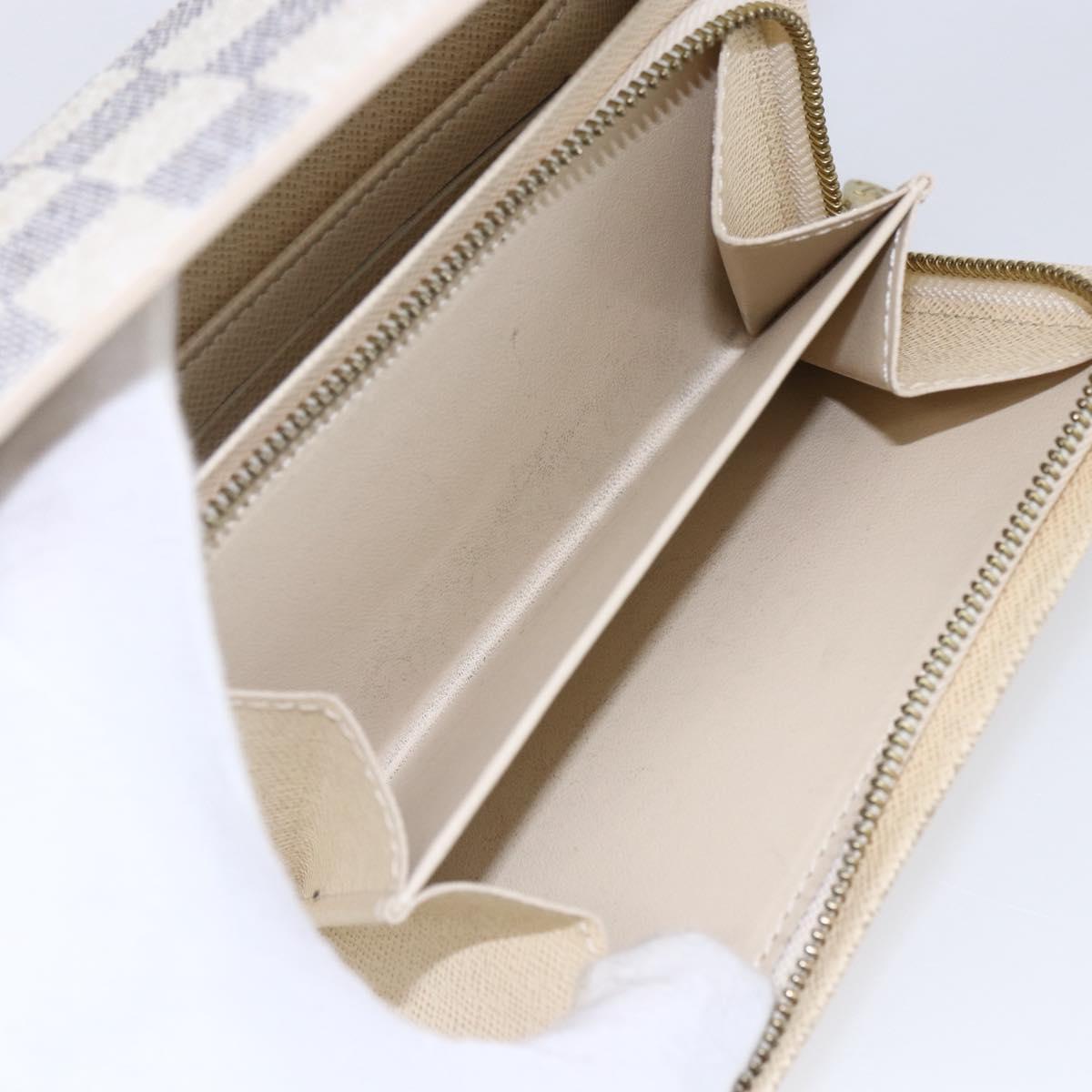 LOUIS VUITTON Damier Azur Portefeuille Tresol Wallet N61744 LV Auth ki6205