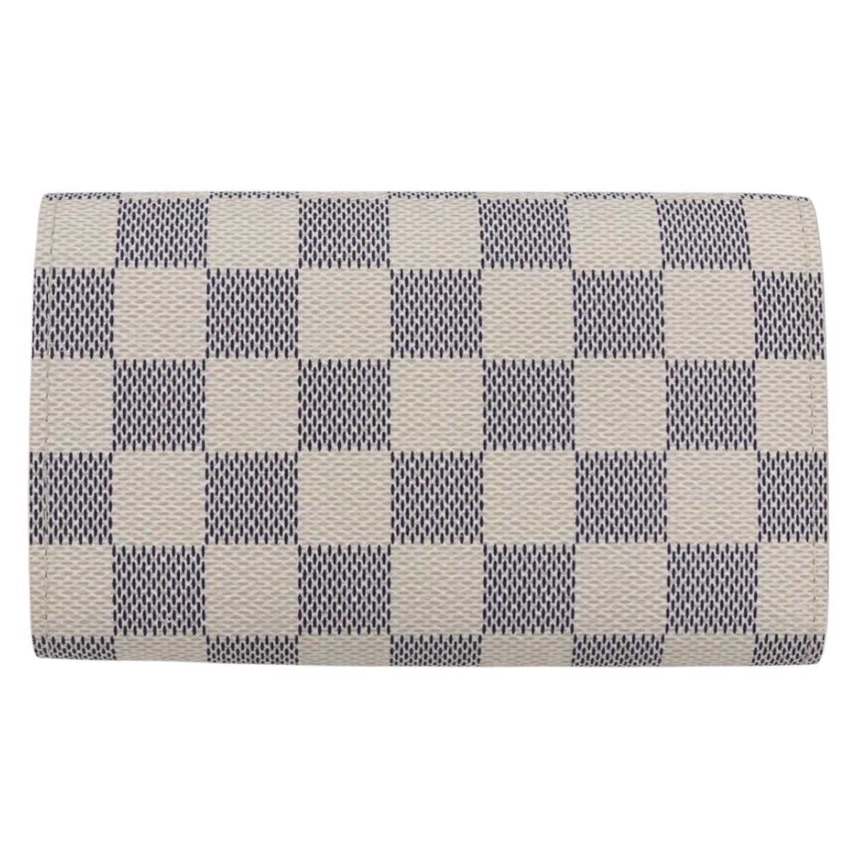 LOUIS VUITTON Damier Azur Portefeuille Tresol Wallet N61744 LV Auth ki6205