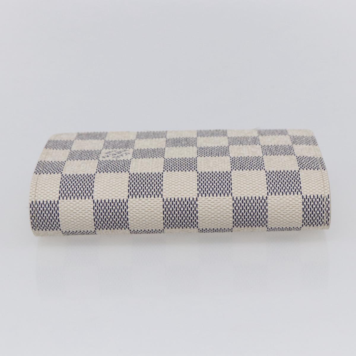 LOUIS VUITTON Damier Azur Portefeuille Tresol Wallet N61744 LV Auth ki6205