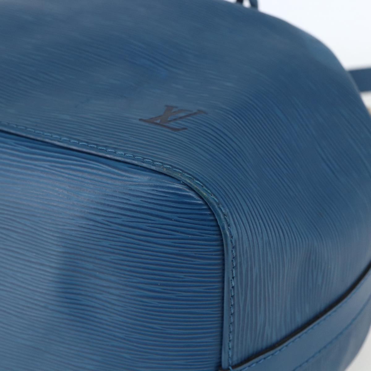 LOUIS VUITTON Epi Petit Noe Shoulder Bag Blue M44105 LV Auth ki6260