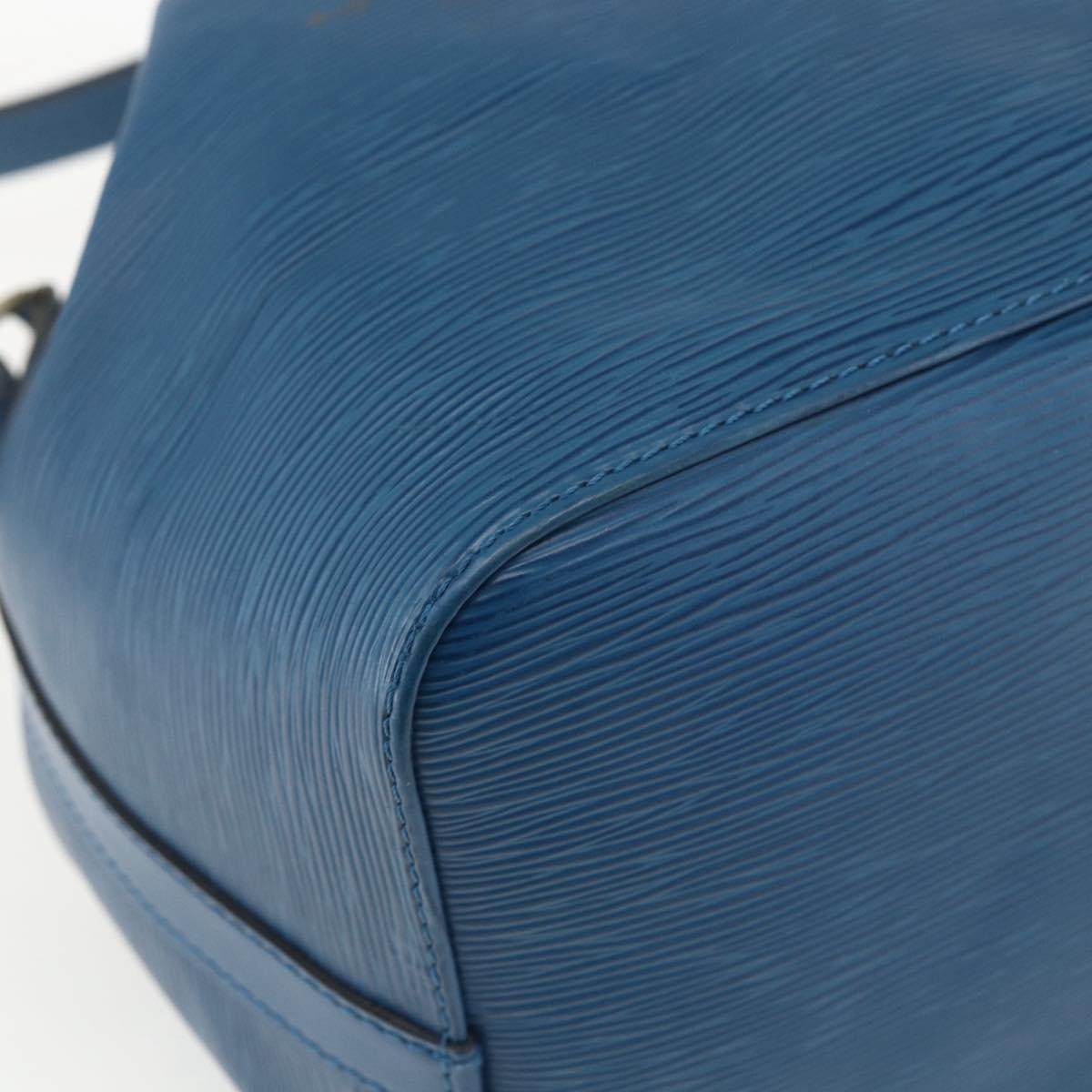 LOUIS VUITTON Epi Petit Noe Shoulder Bag Blue M44105 LV Auth ki6260
