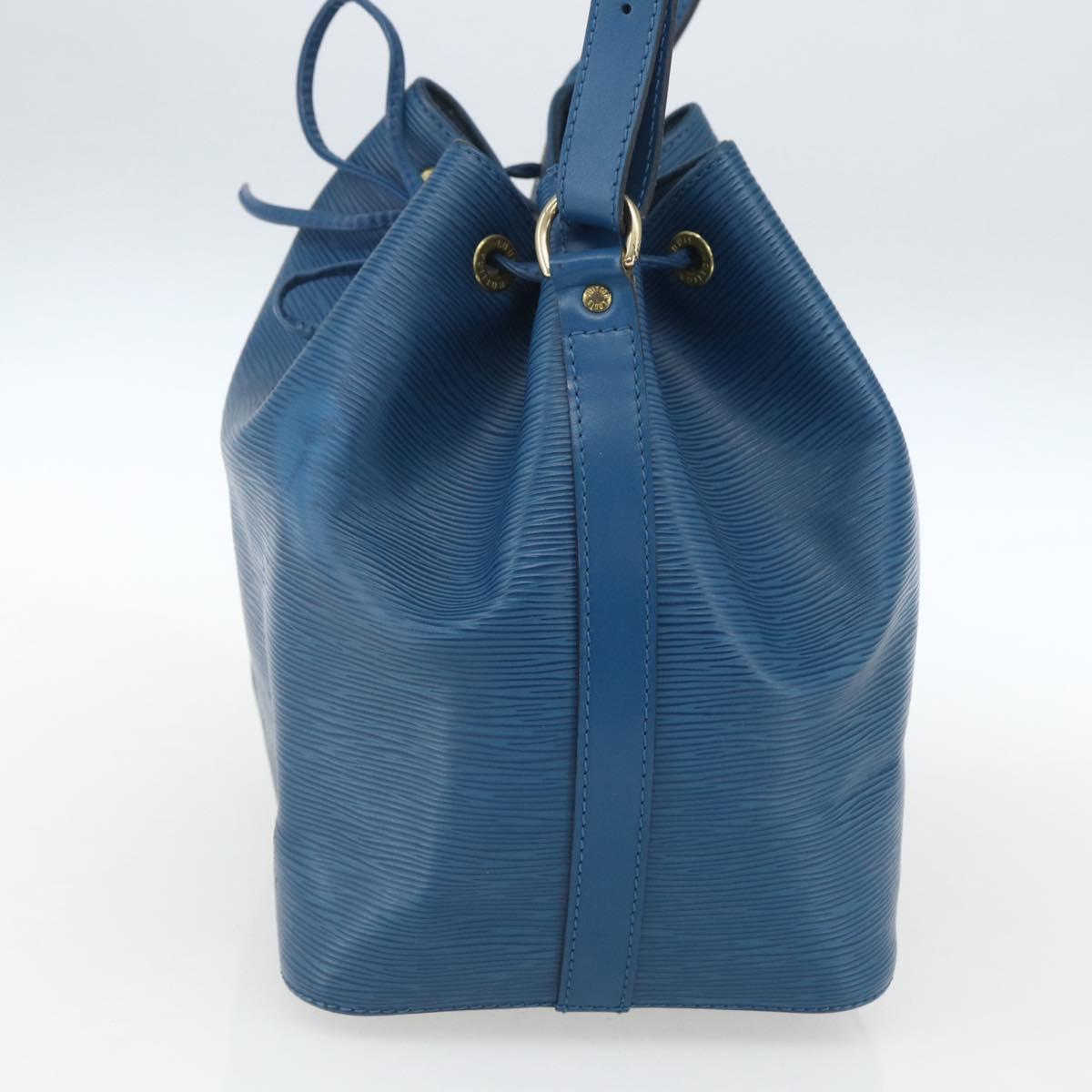 LOUIS VUITTON Epi Petit Noe Shoulder Bag Blue M44105 LV Auth ki6260