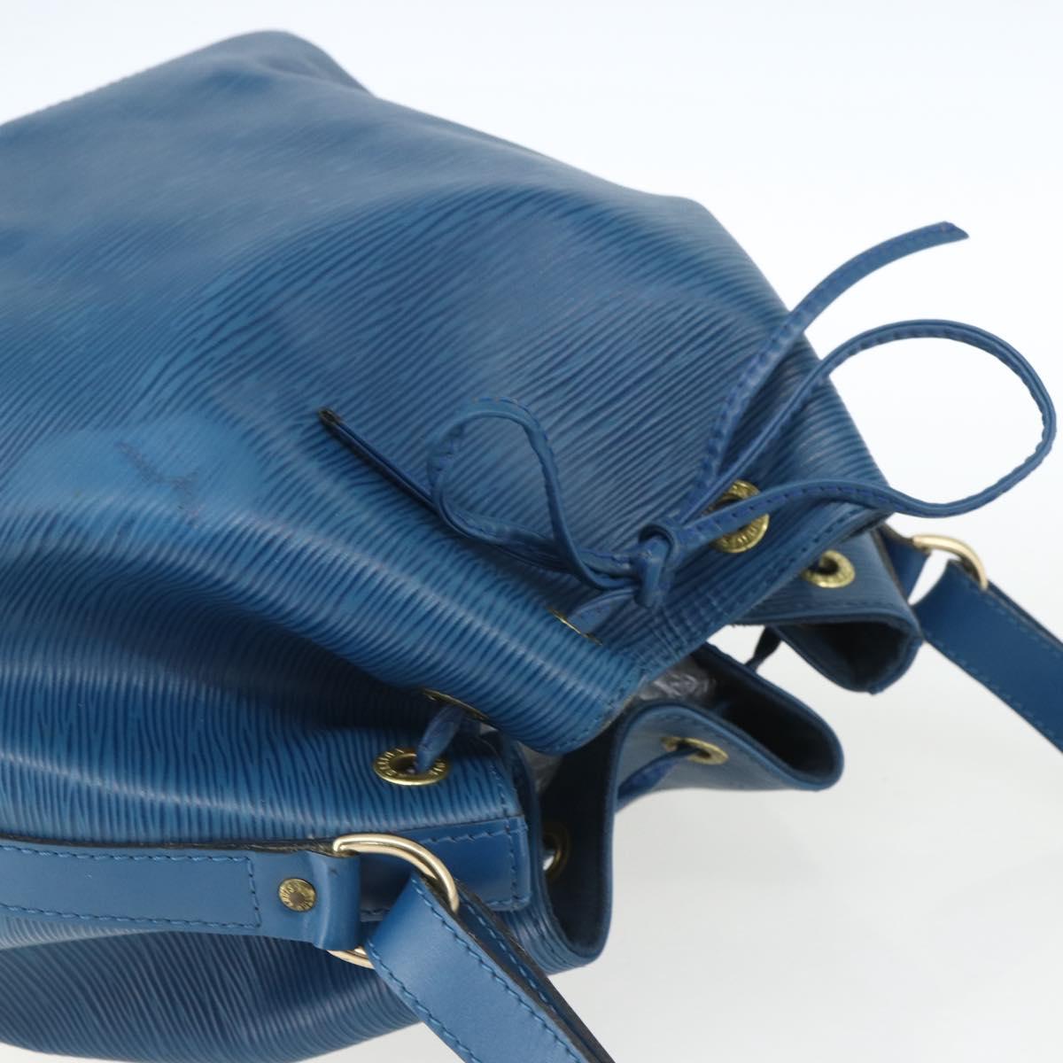 LOUIS VUITTON Epi Petit Noe Shoulder Bag Blue M44105 LV Auth ki6260