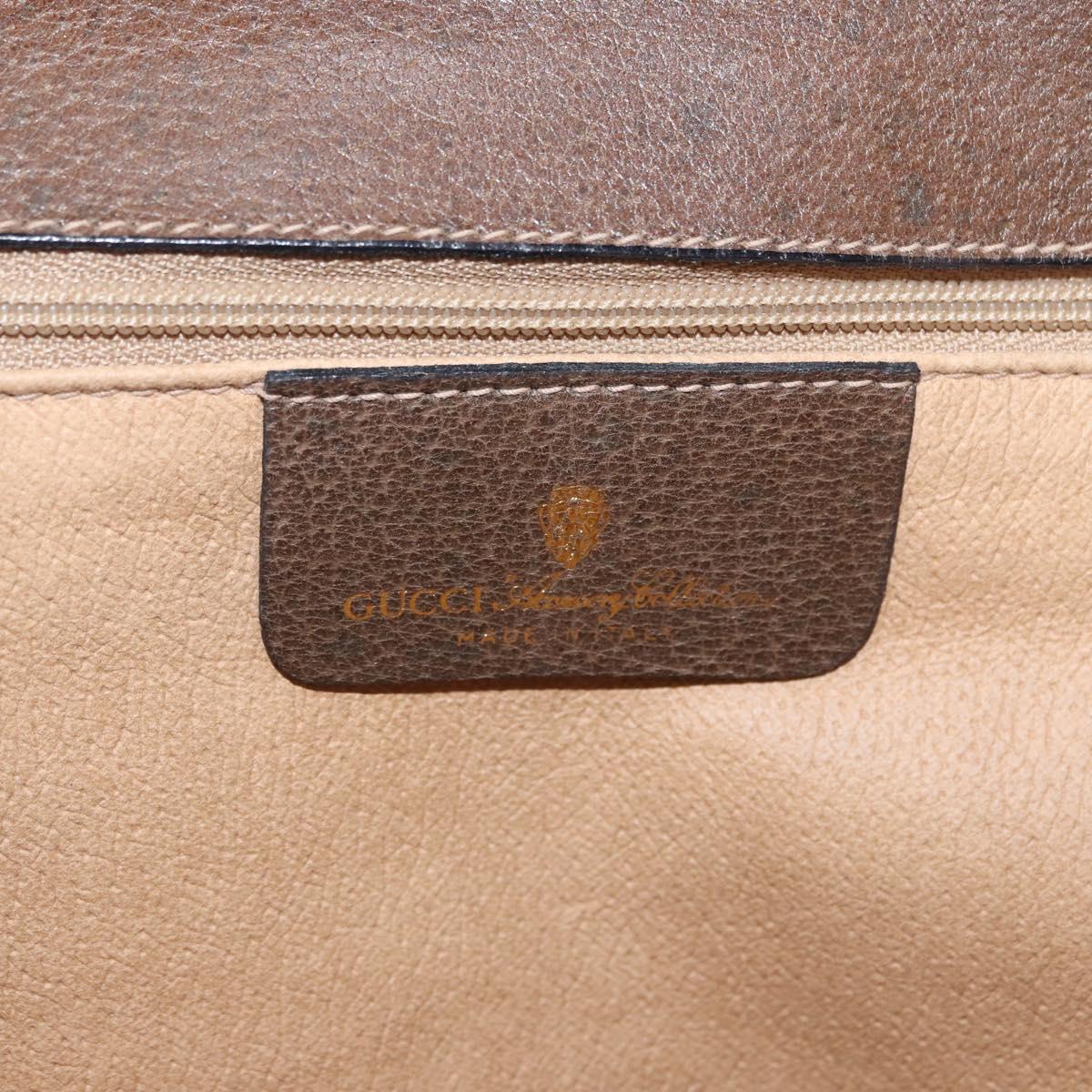 GUCCI GG Supreme Shoulder Bag PVC Leather 2way Beige Gold 65 02 025 Auth ki6263