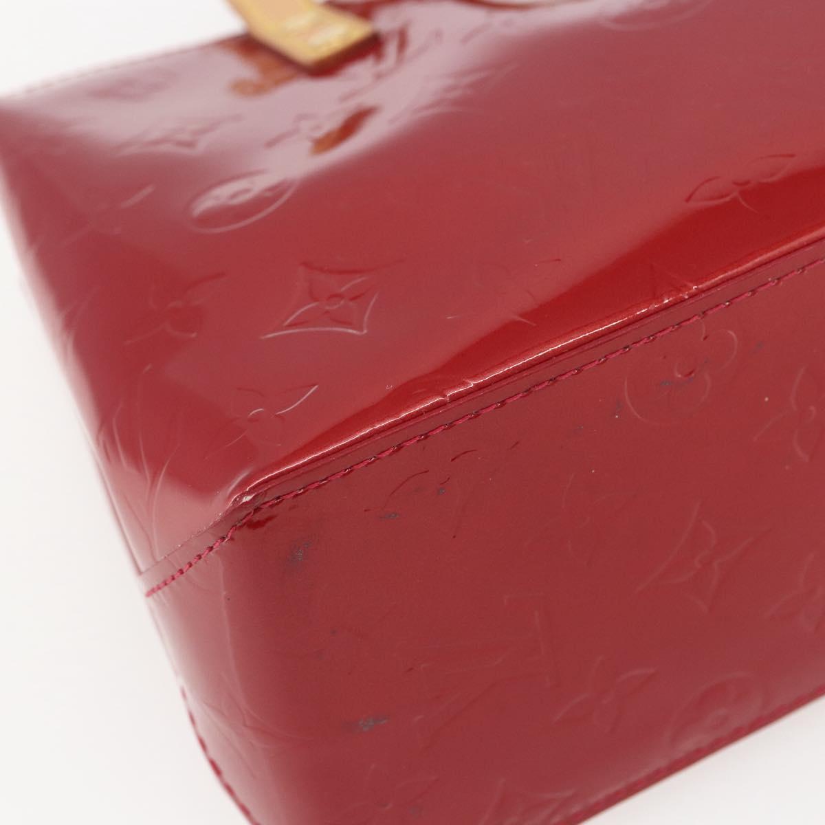 LOUIS VUITTON Monogram Vernis Reade PM Hand Bag Pomme D'amour M91990 Auth ki6280