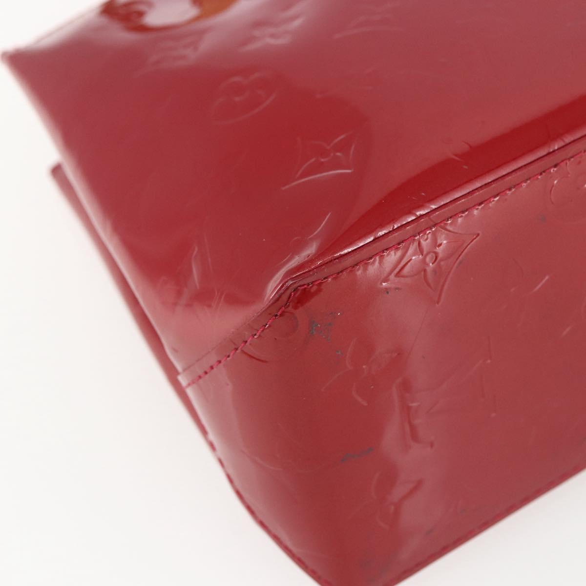 LOUIS VUITTON Monogram Vernis Reade PM Hand Bag Pomme D'amour M91990 Auth ki6280