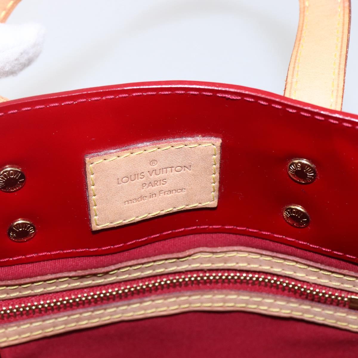 LOUIS VUITTON Monogram Vernis Reade PM Hand Bag Pomme D'amour M91990 Auth ki6280