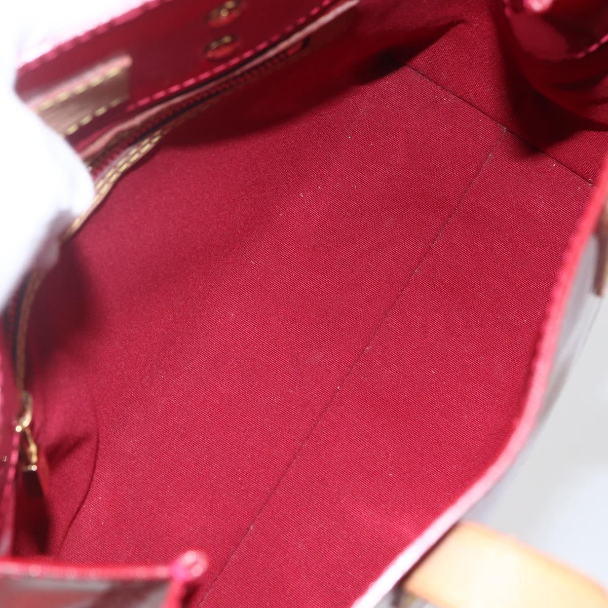 LOUIS VUITTON Monogram Vernis Reade PM Hand Bag Pomme D'amour M91990 Auth ki6280
