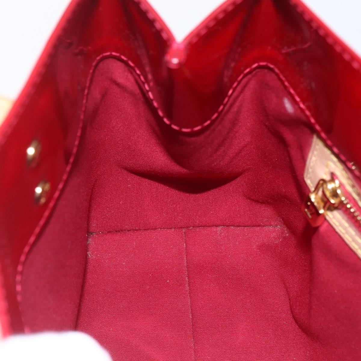 LOUIS VUITTON Monogram Vernis Reade PM Hand Bag Pomme D'amour M91990 Auth ki6280