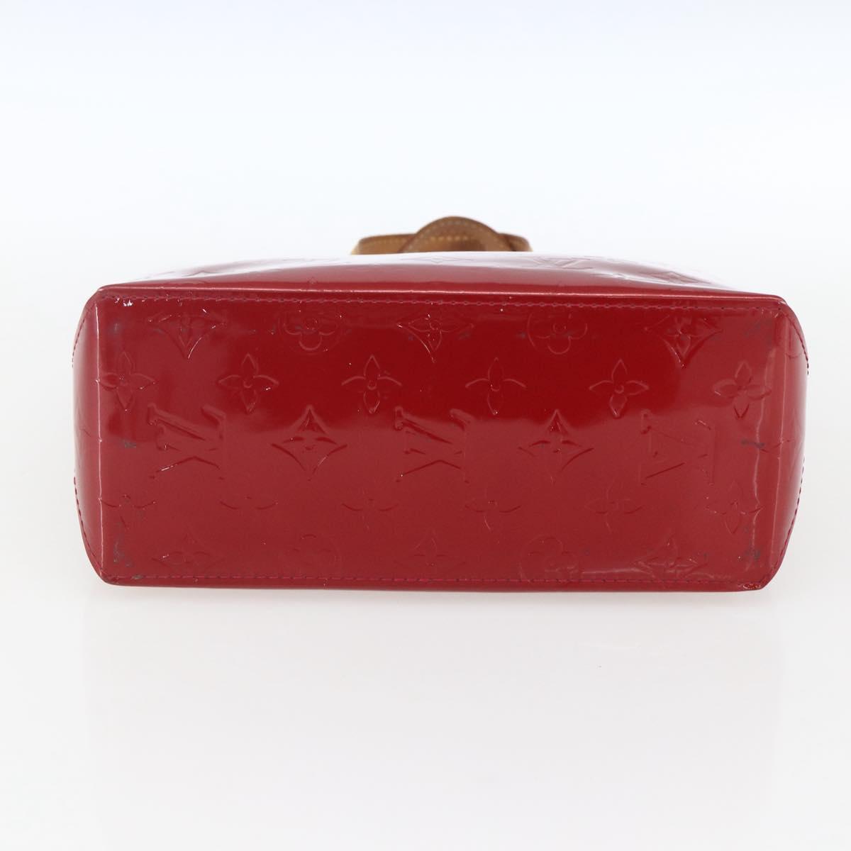 LOUIS VUITTON Monogram Vernis Reade PM Hand Bag Pomme D'amour M91990 Auth ki6280