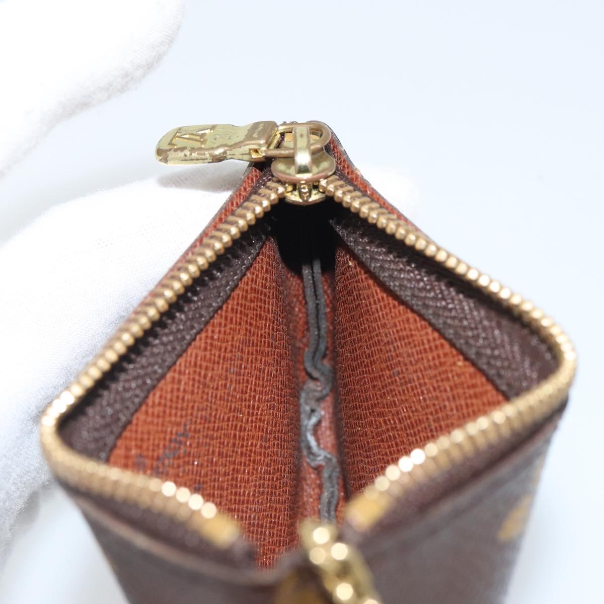 LOUIS VUITTON Monogram Pochette Cles Coin Purse M60033 LV Auth ki6287