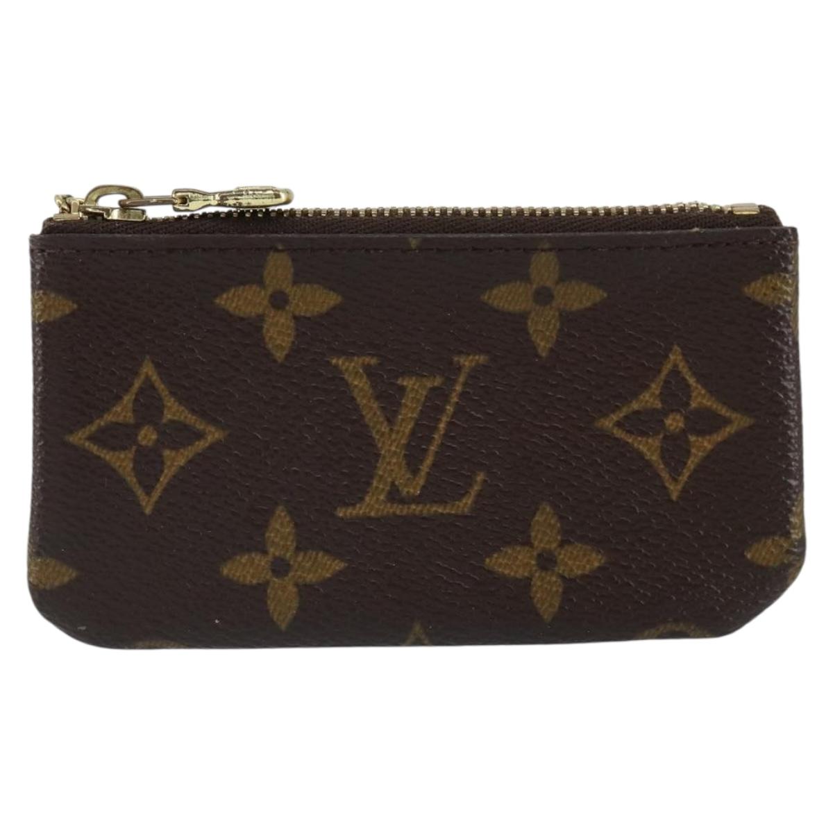 LOUIS VUITTON Monogram Pochette Cles Coin Purse M60033 LV Auth ki6287