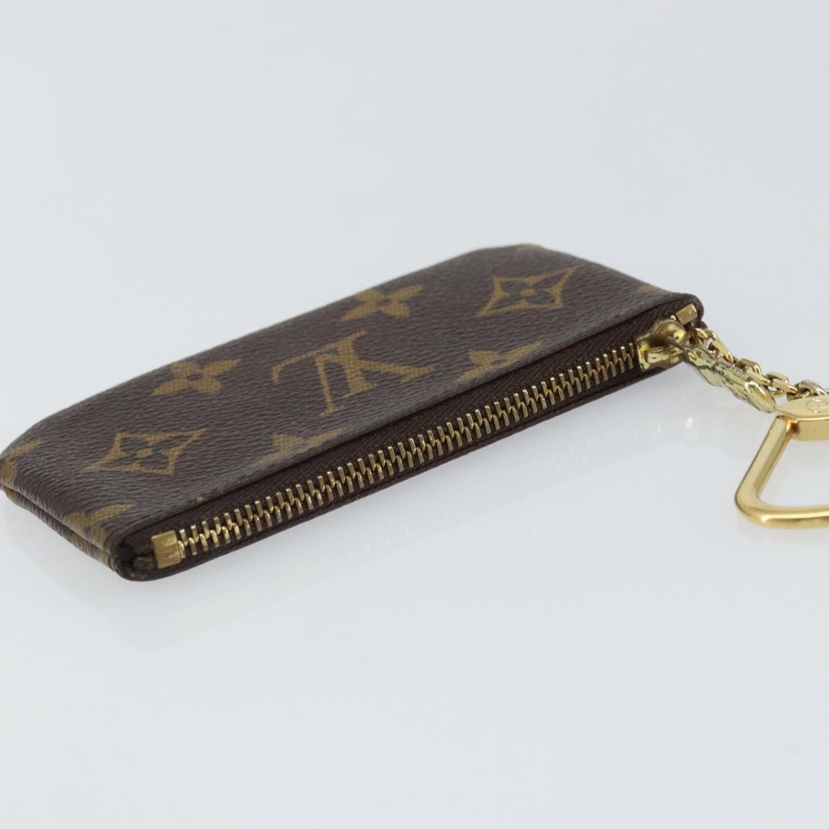 LOUIS VUITTON Monogram Pochette Cles Coin Purse M60033 LV Auth ki6287