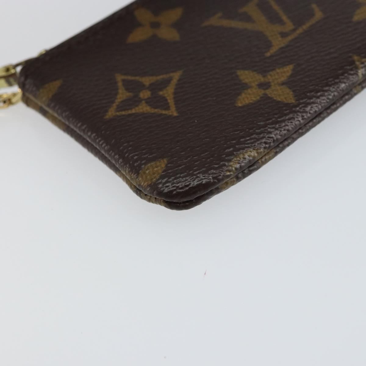 LOUIS VUITTON Monogram Pochette Cles Coin Purse M60033 LV Auth ki6287