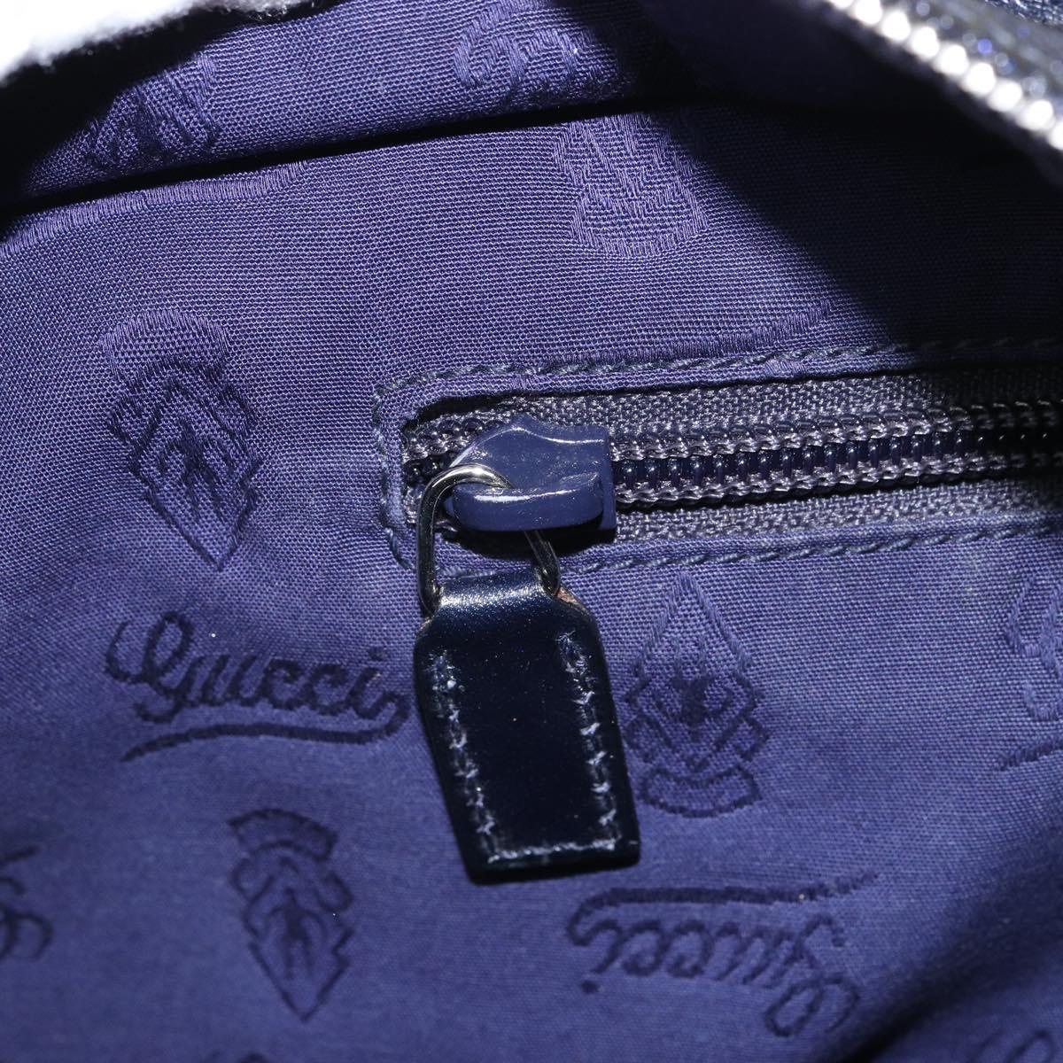 GUCCI GG Implementation Tote Bag PVC Purple Navy 211138 Auth ki6292