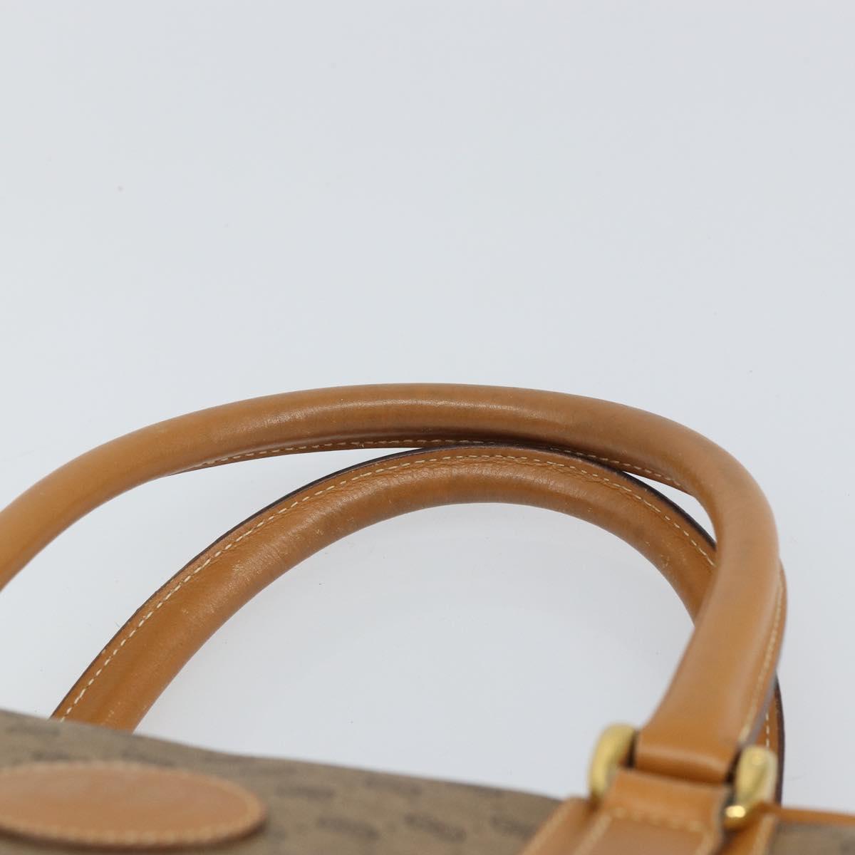 GUCCI Micro GG Supreme Hand Bag PVC Beige Gold 000 104 0030 Auth ki6300