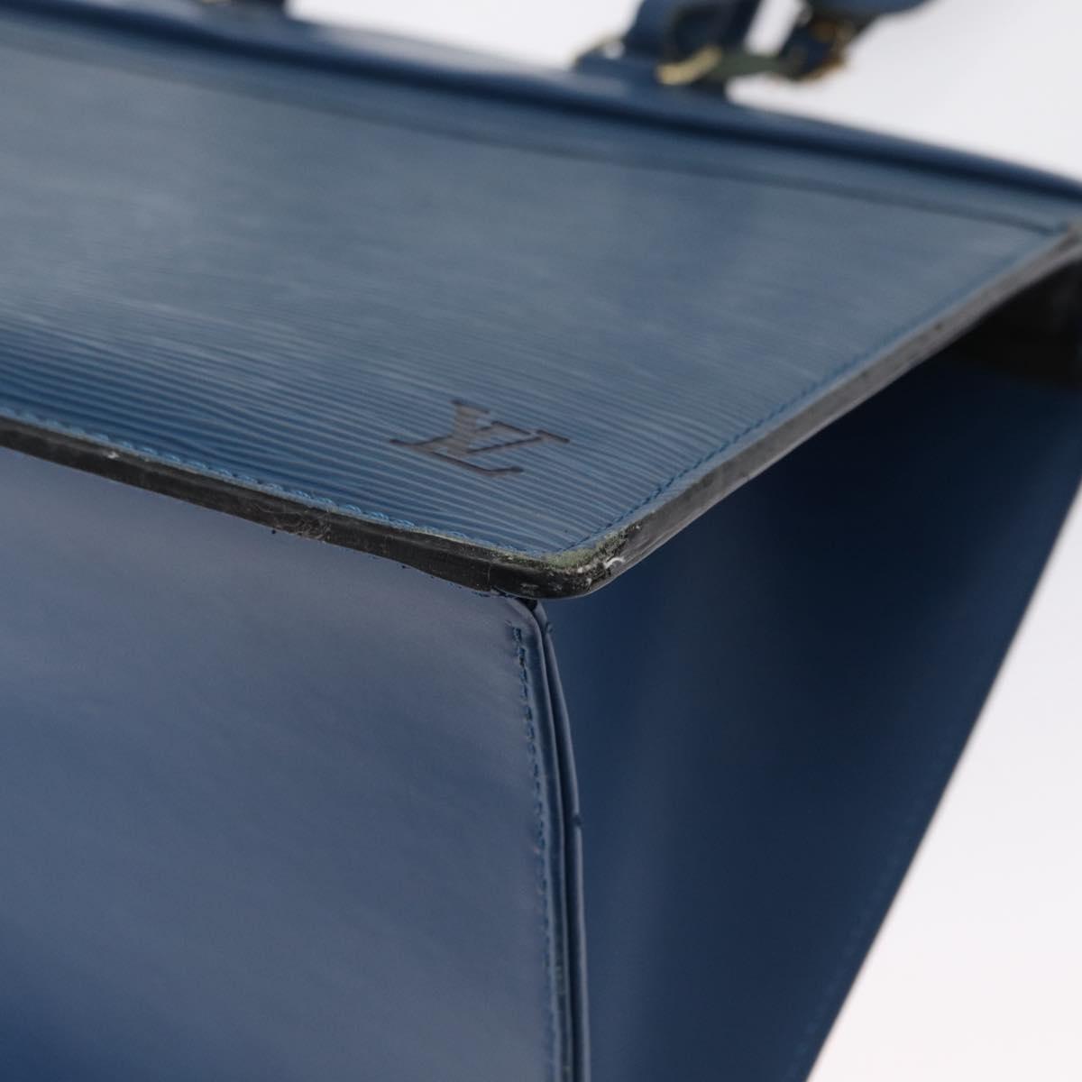 LOUIS VUITTON Epi Riviera Hand Bag Blue M48185 LV Auth ki6302