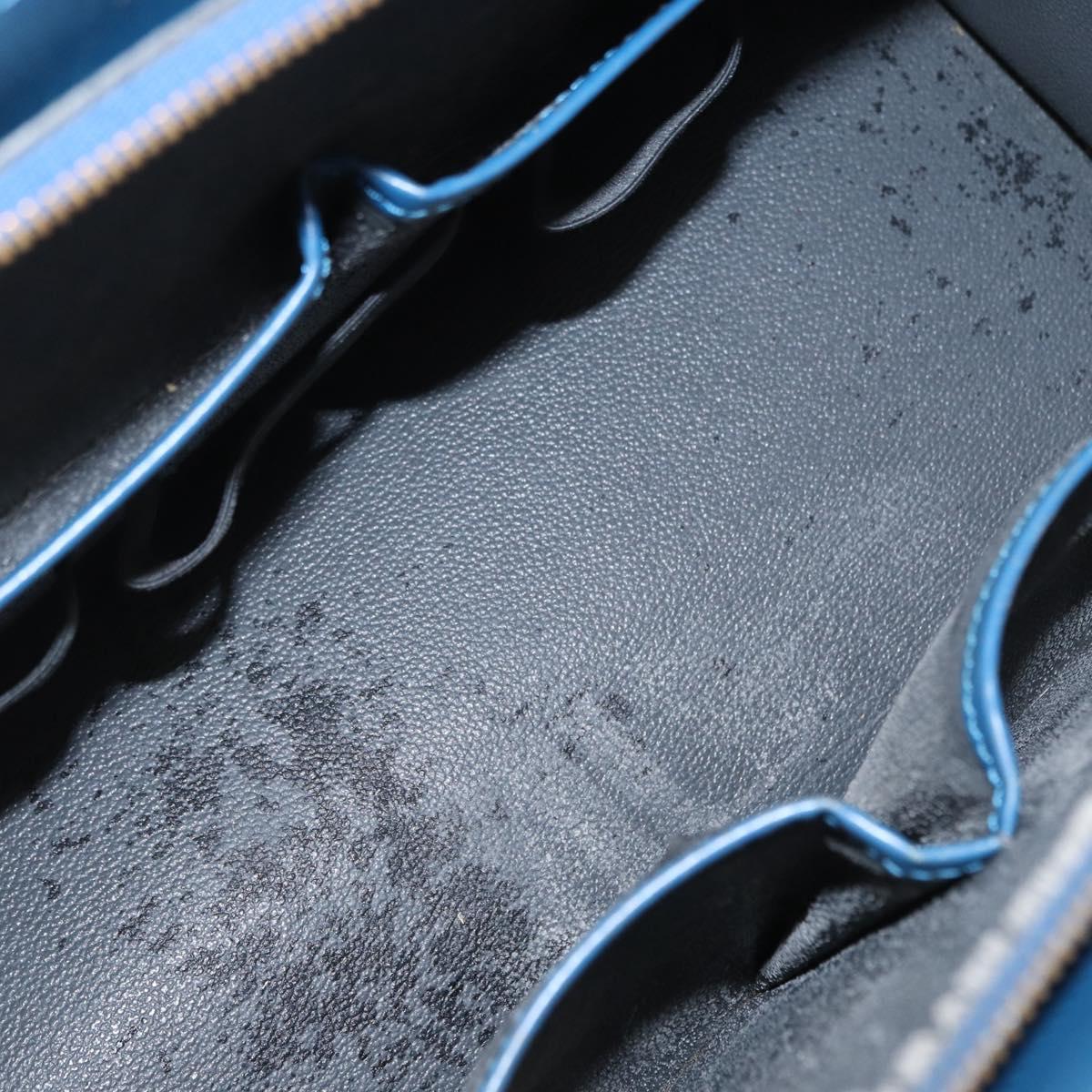 LOUIS VUITTON Epi Riviera Hand Bag Blue M48185 LV Auth ki6302